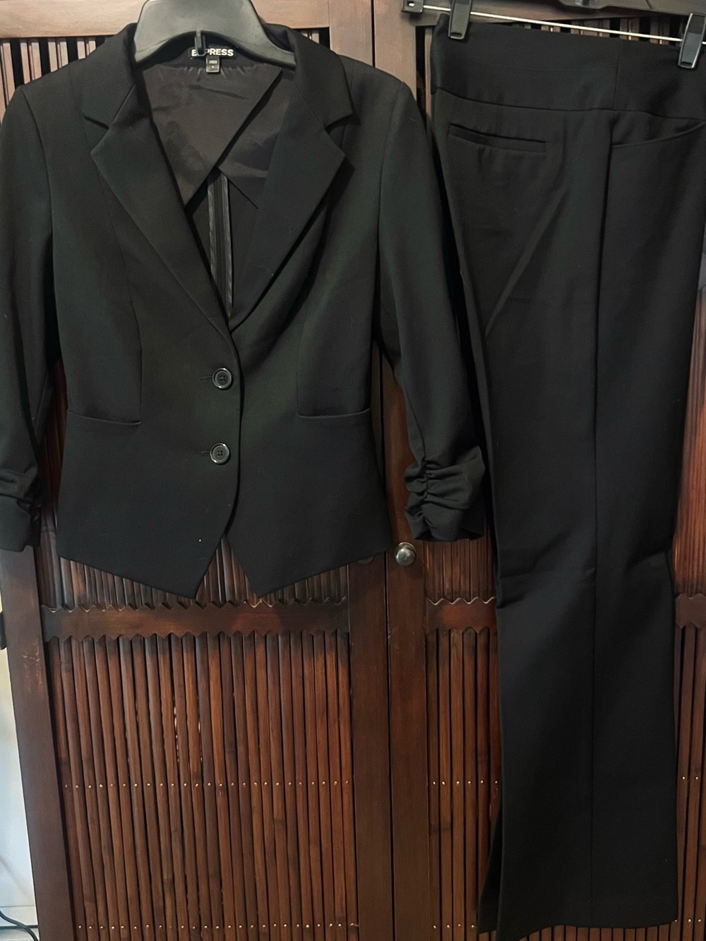 Express Black Women's Two-Piece Blazer and Pants Set